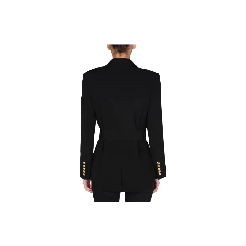 BALMAIN Double-breasted Belted Blazer-3