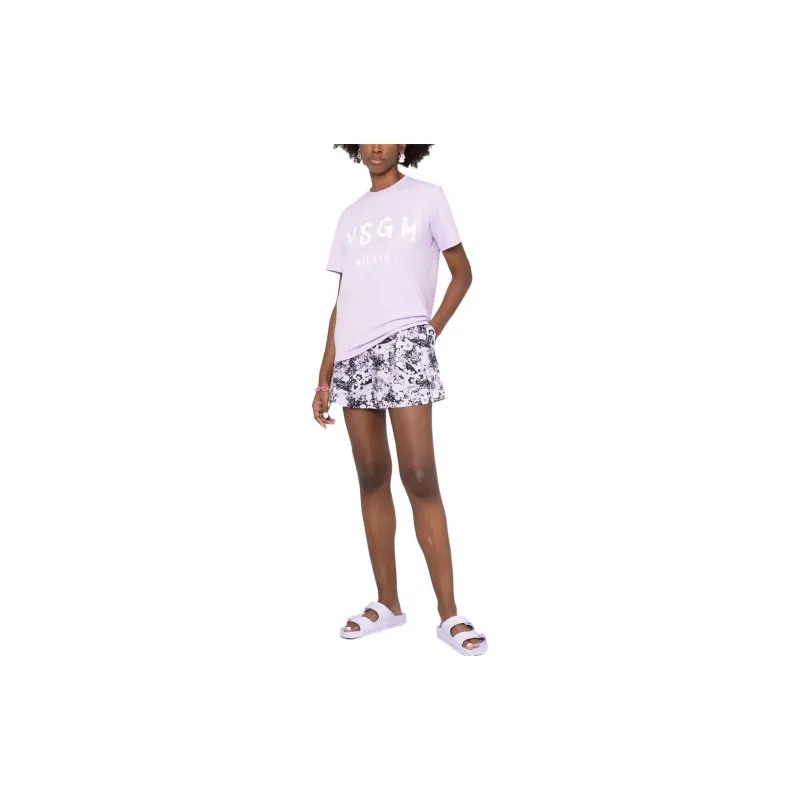 MSGM T Shirts Women's Purple-1