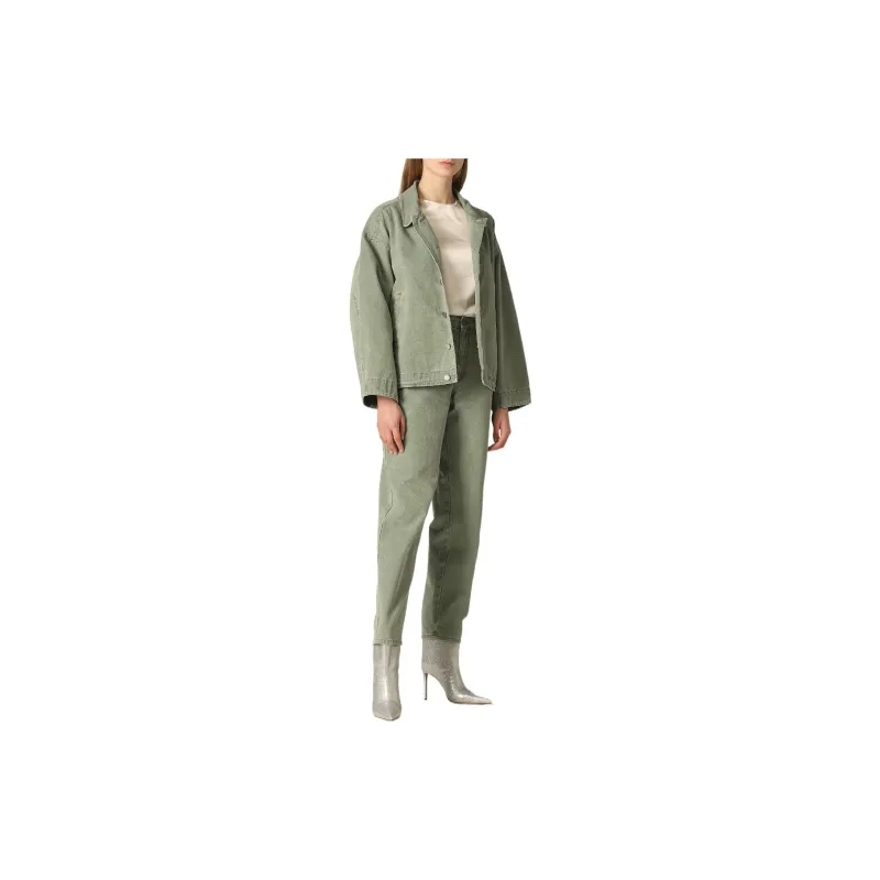 ALBERTA FERRETTI SS22 Jeans Women's Green-1