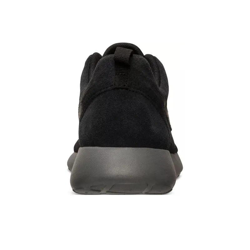 Nike Rosherun Cushioning, Wear Resistant Low Top Running Shoes Men's Black-5