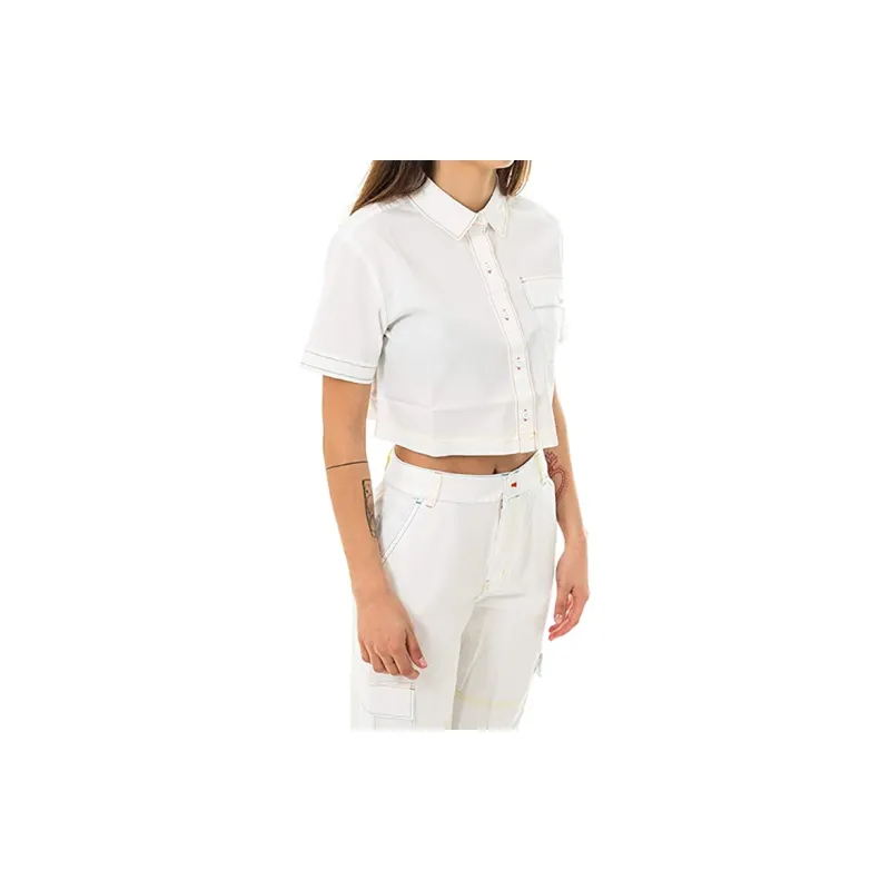 Vans Crop Tops Women's White-5