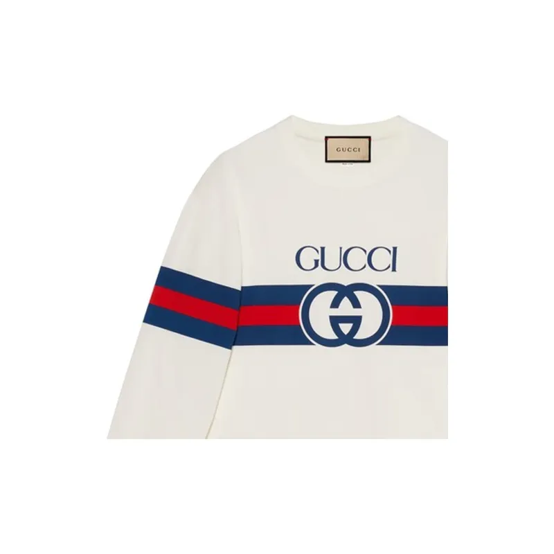 GUCCI Gucci X Harry Styles Co-branded Sweatshirt Women's White-4