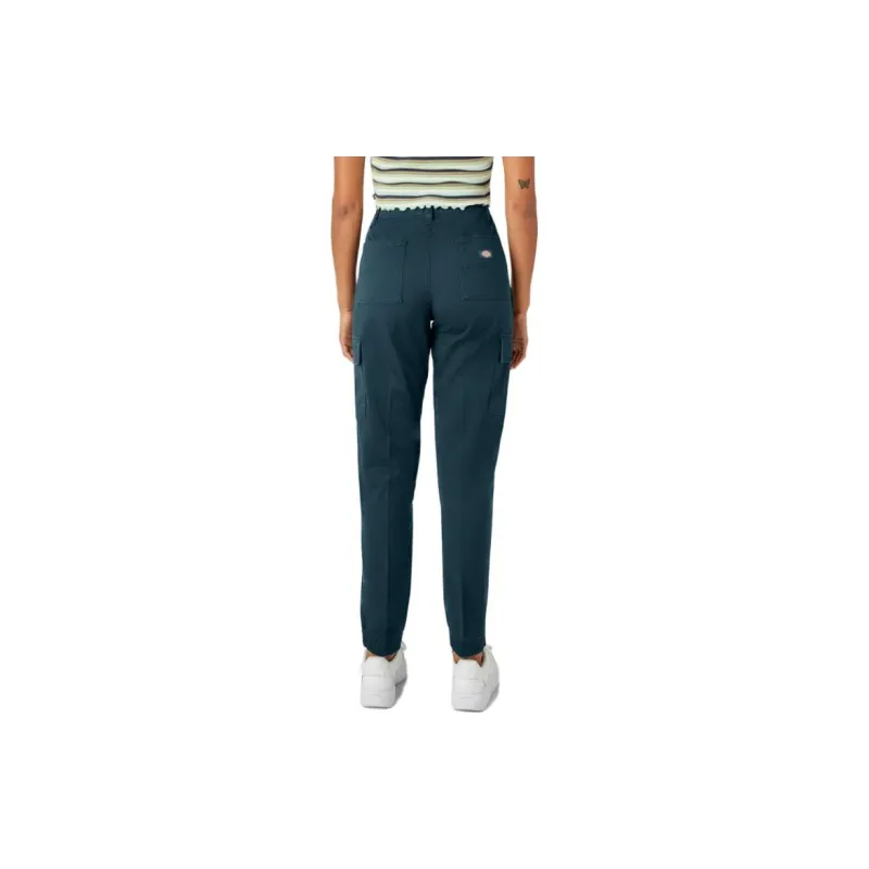 Dickies High Rise Fit Cargo Jogger Pants Casual Pants Women's Dark Green-3