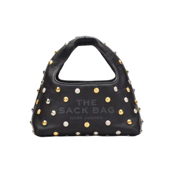 MARC JACOBS Full Grain Leather Shoulder Bag, Handbag Mini Women's Black