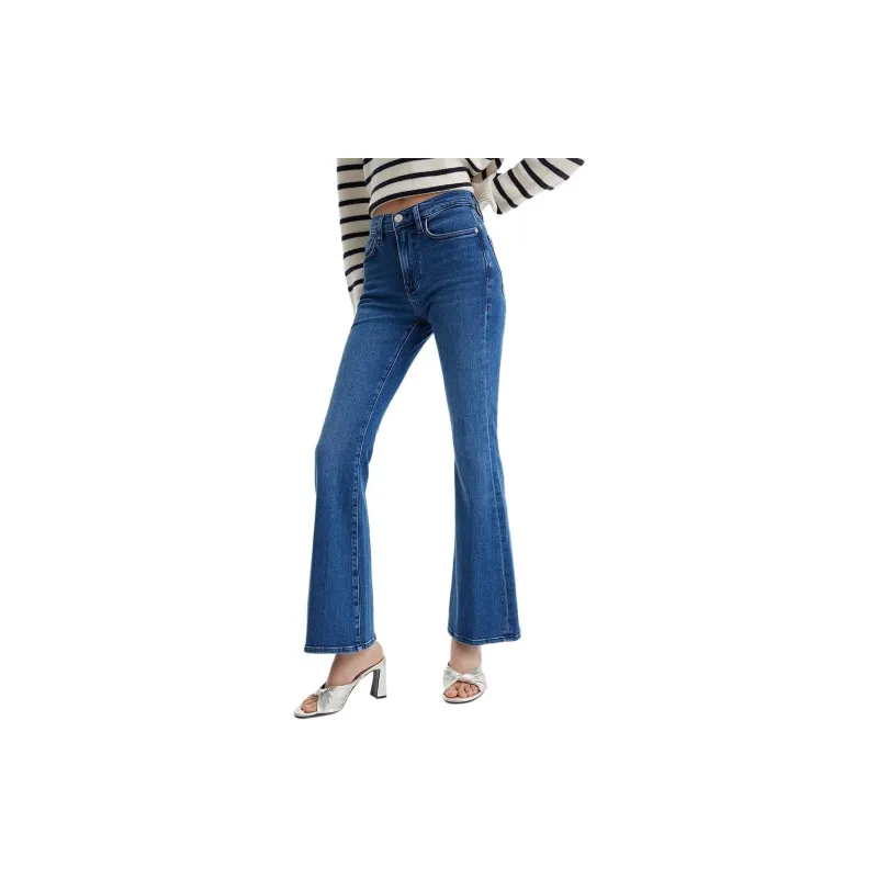 FRAME Le Easy Flare Side Slit Jeans-2