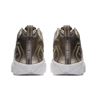 Jordan Jumpman Team II Cushioning, Wear Resistant Low Top Children's Basketball Shoes Gold Teenagers-4