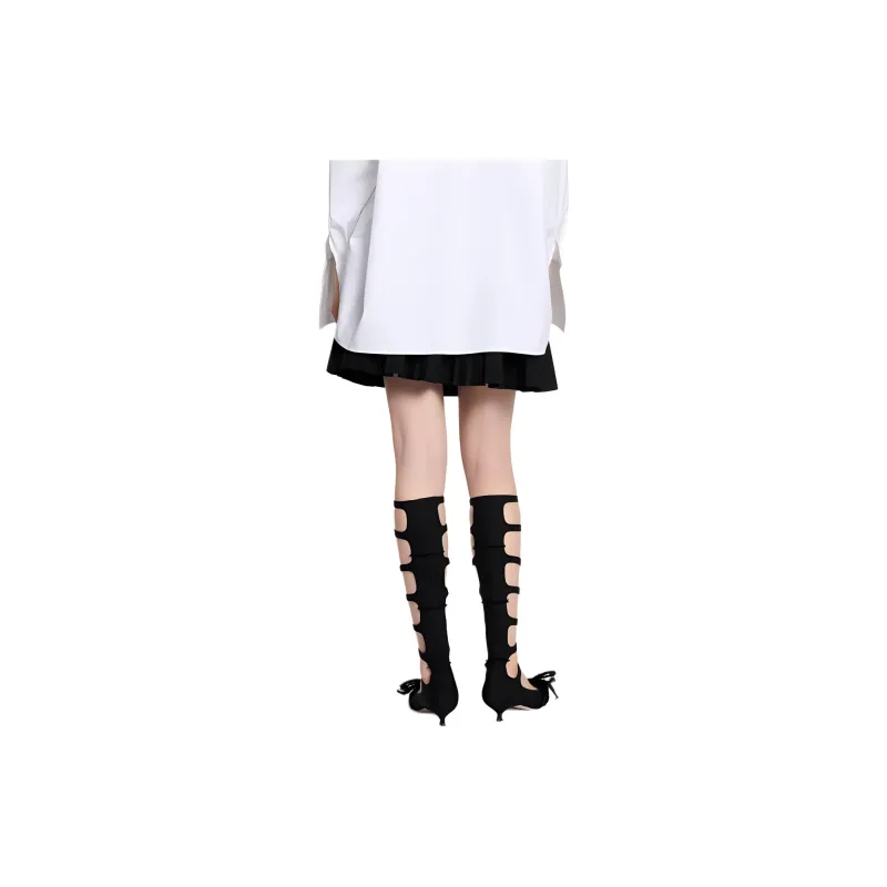 DIOR Belted Pleated Mini Skirt-4