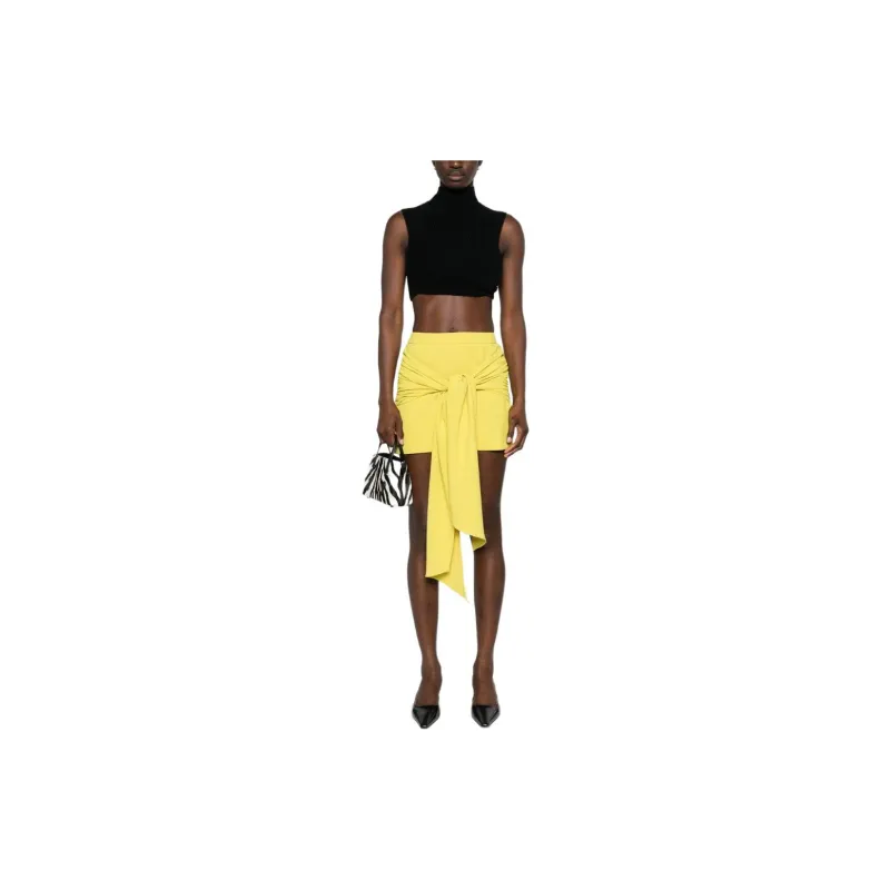 Elisabetta Franchi Casual Short Skirts Women's Lime Green-1