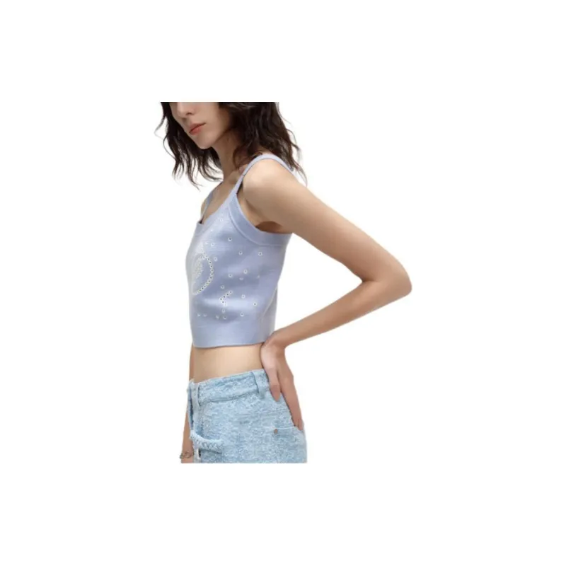 KARL LAGERFELD SS24 Tank Top Women's Blue-5