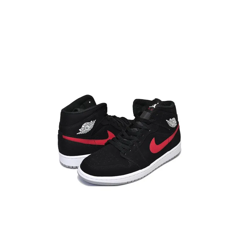 Jordan 1 Mid Multi-Color Swoosh Black TD-3