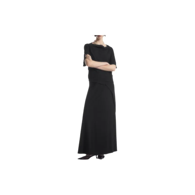COS Casual Long Skirt Women's Black-1