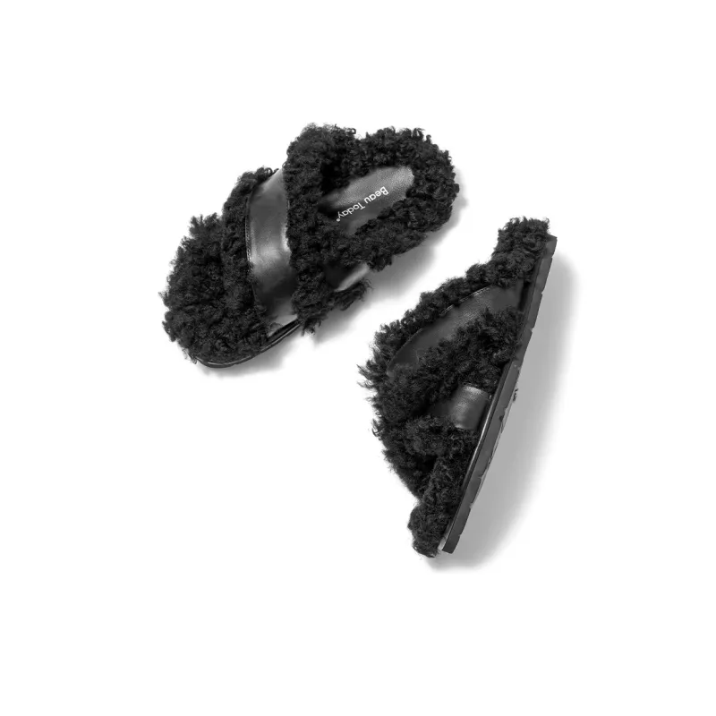 Beau Today Rubber Sole Slip Resistant Slide Slippers Women's-5