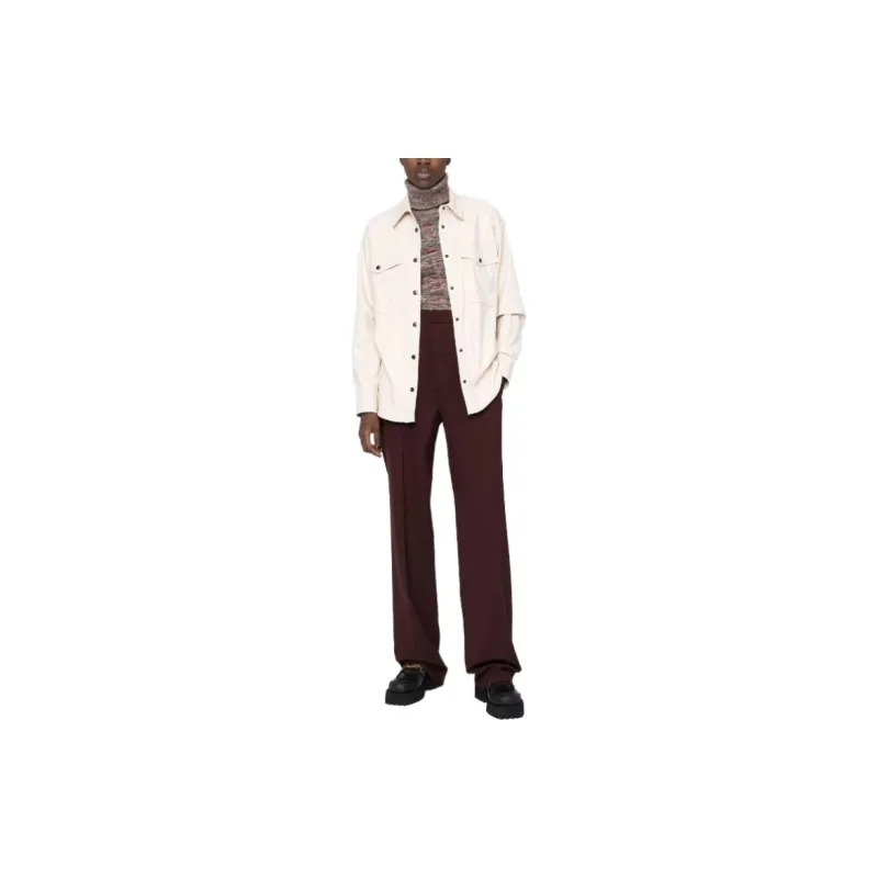 ISABEL MARANT ETOILE Berny Button Up Leather Shirt-2