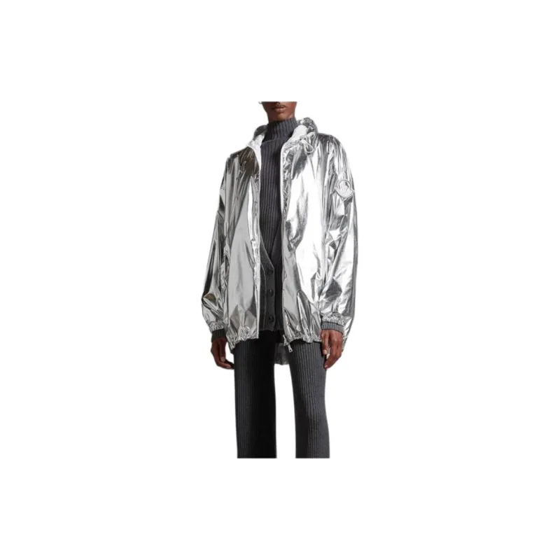 Moncler Jackets Coats Women's Silver-1