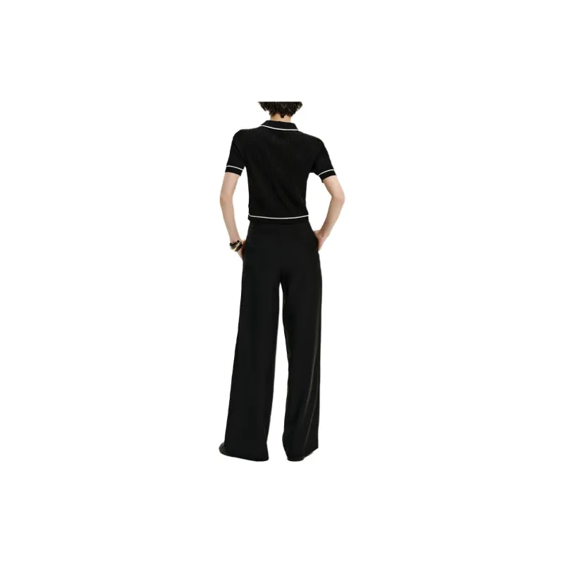 KARL LAGERFELD SS24 Polo Shirt Women's Black-2