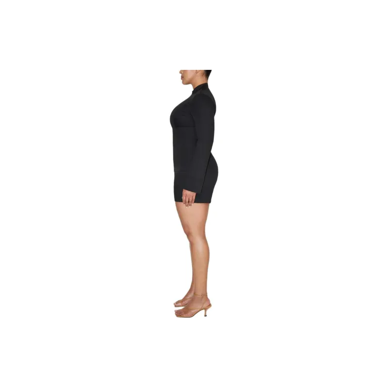 Khy SS24 DROP 007 Poplin Long Zip Shirt Women's Black-4