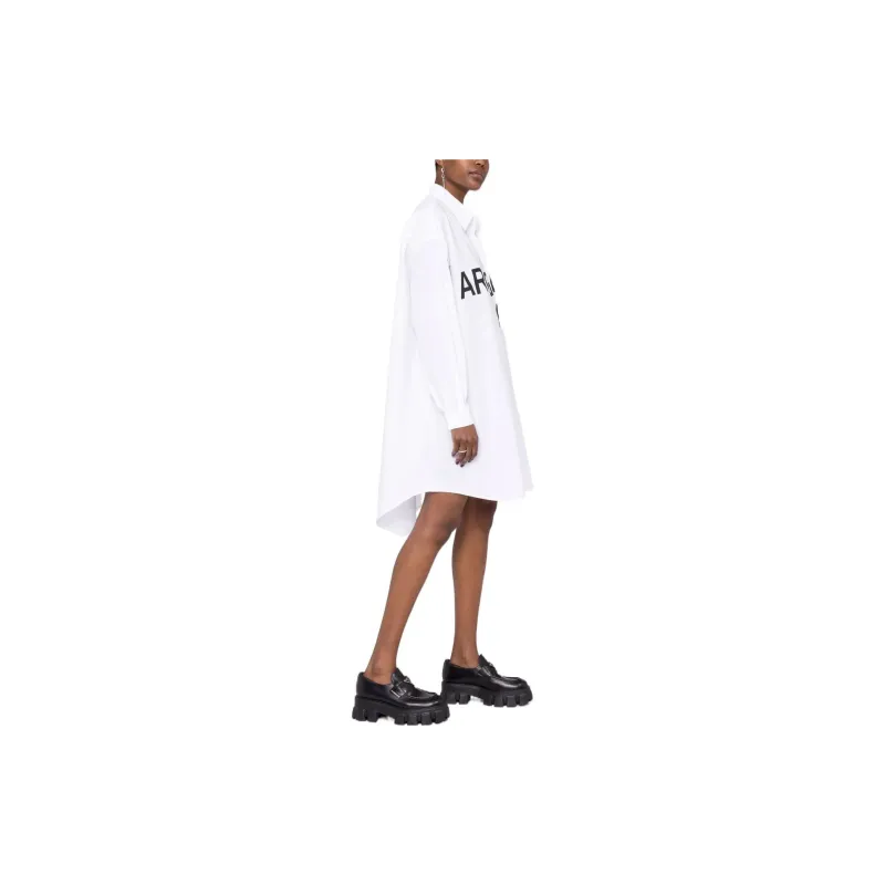 MM6 Maison Margiela Long-Sleeved Dresses Women's White-3