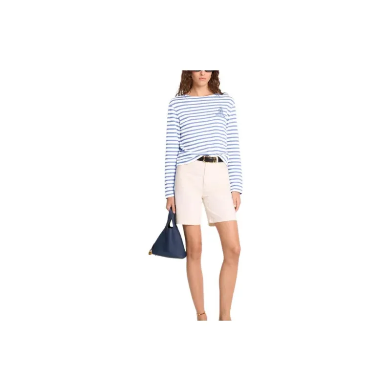 SPORTY & RICH Breton Striped Long sleeve Top-2