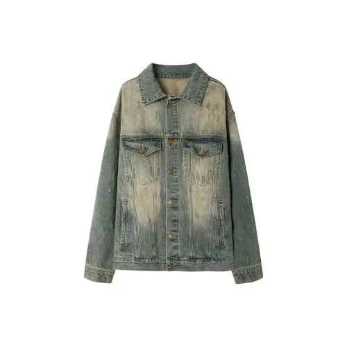 PAZZO Denim Jackets Unisex Washed Blue