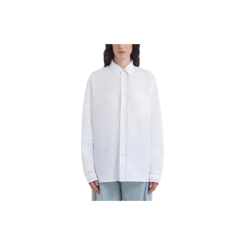 MARNI Openwork Embroidered Straight Hem Shirt-2