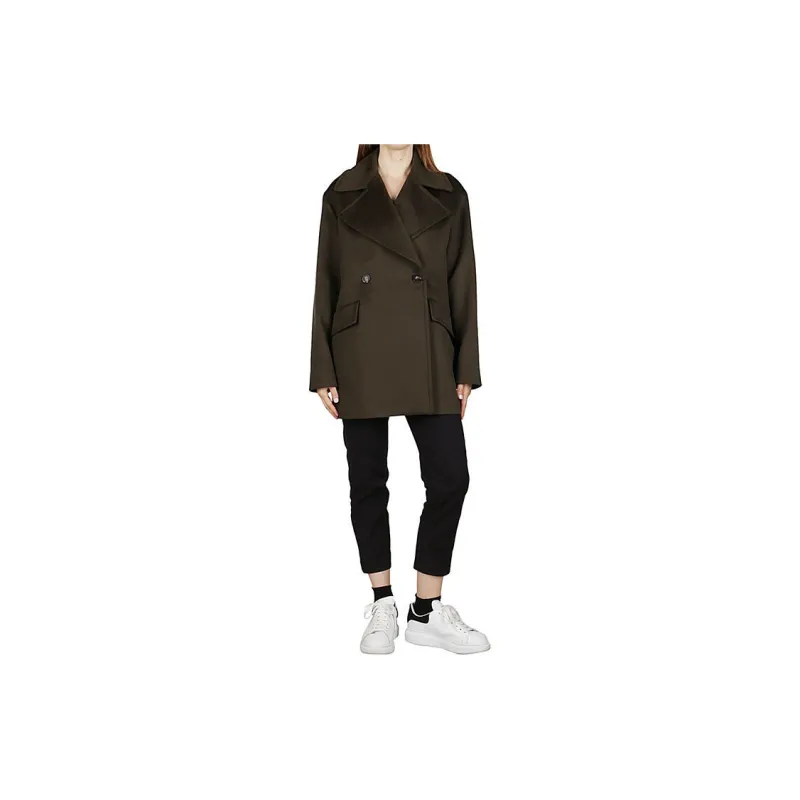 SportMax Coats Women's Dark Green-1