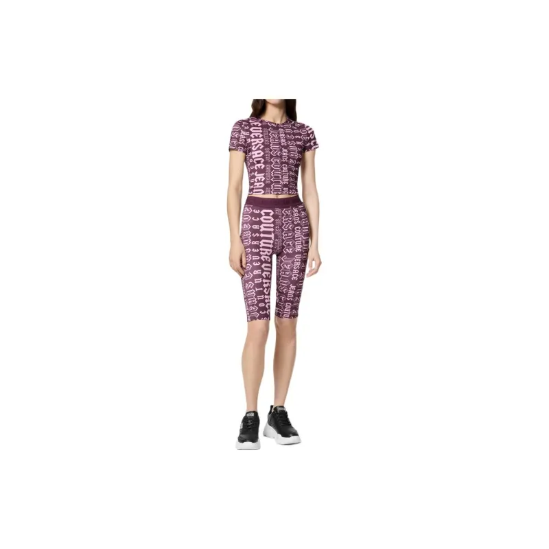 VERSACE JEANS COUTURE Logo Print Crop Top-1
