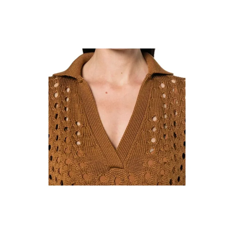 MaxMara Urna Open-knit Mini Dress-4
