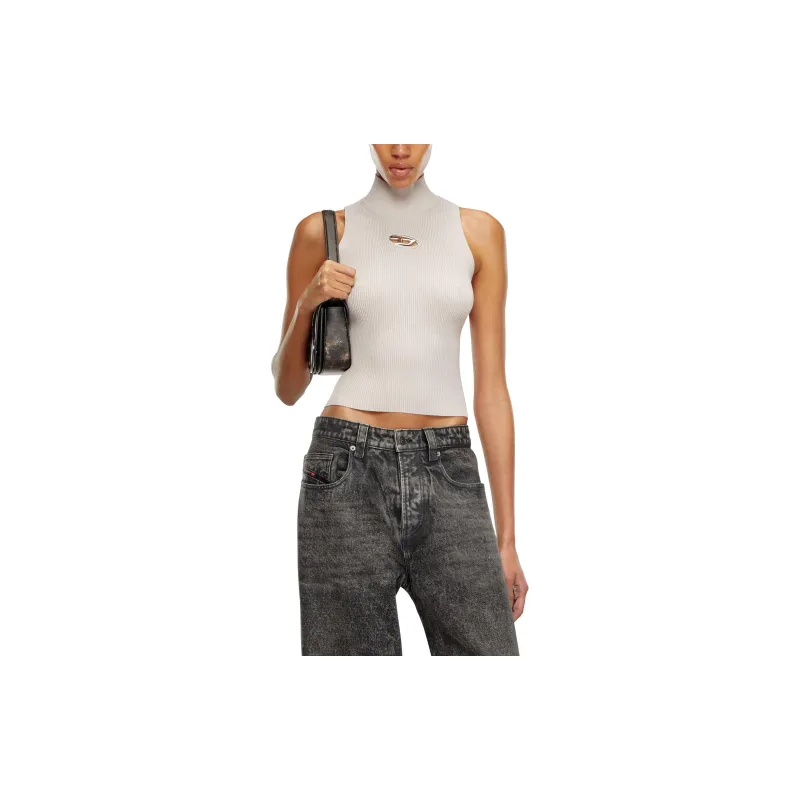 DIESEL M Onervax Ribbed Knit Turtleneck Top-2