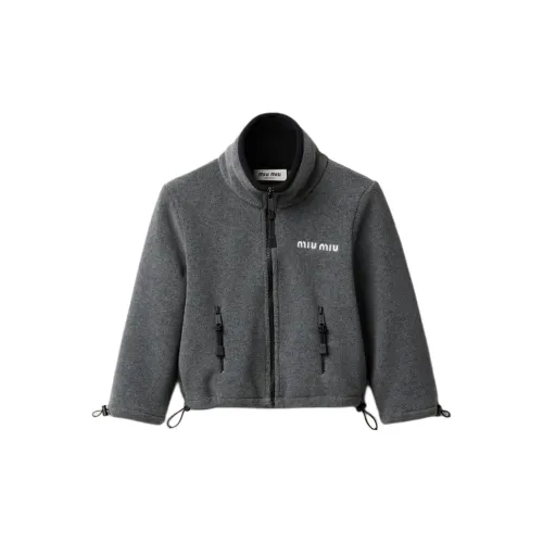 MIU MIU Jackets Coats Women's Gray