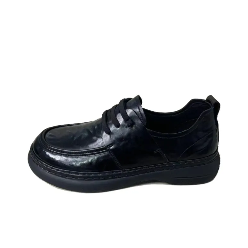 Mo Xu Lace Up Casual Shoes Men's Black-1