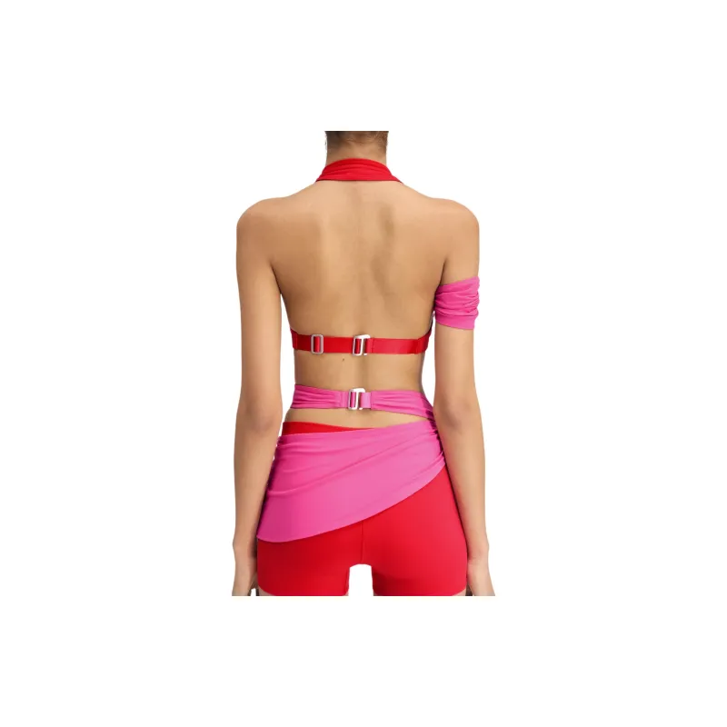 Nike X Nike Le Haut Drape Top Dark Pink-3