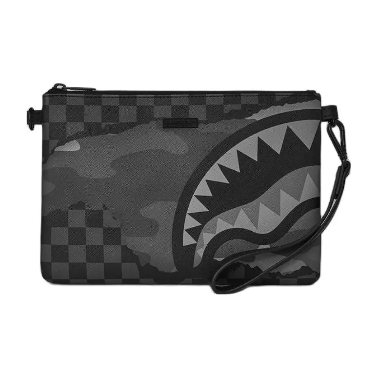 SPRAYGROUND PVC Clutch Unisex Black-3