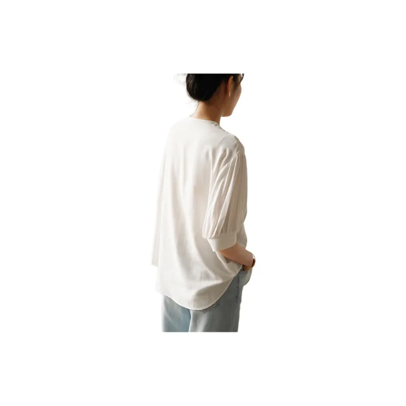 SHALLOW STREAMS Shirt Women's Pearl White-1