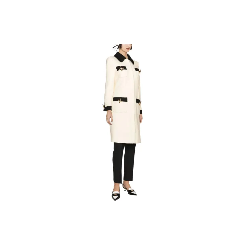 MOSCHINO Coats Women's White-3