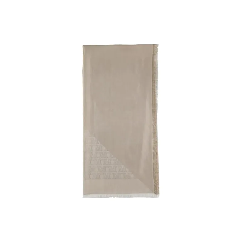 MaxMara Cotton Knit Scarves Women's Gray-0