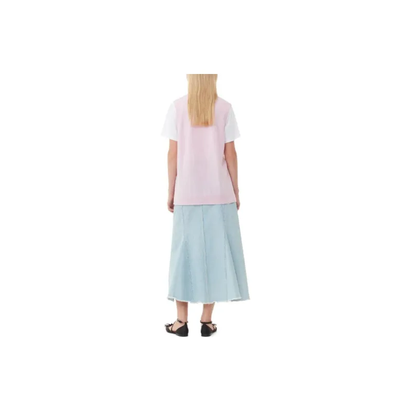 GANNI Vests Women's Pink-3