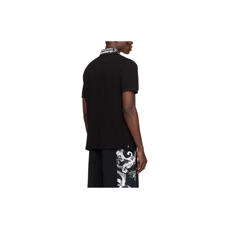 VERSACE JEANS COUTURE SS24 Polo Shirt Men's Black-4