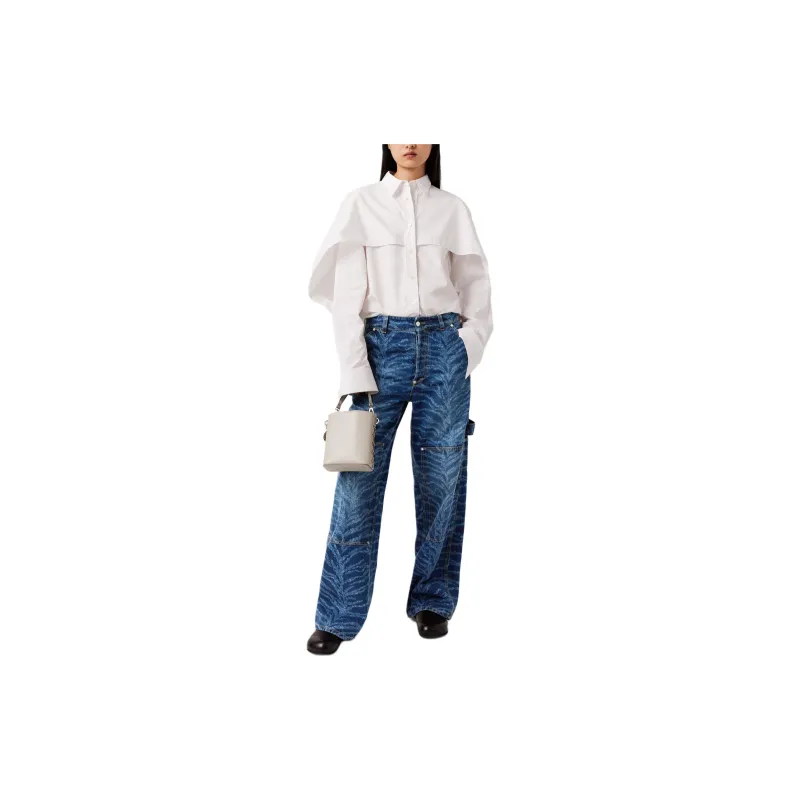 Stella McCartney Long Sleeved Cape Shirt-5