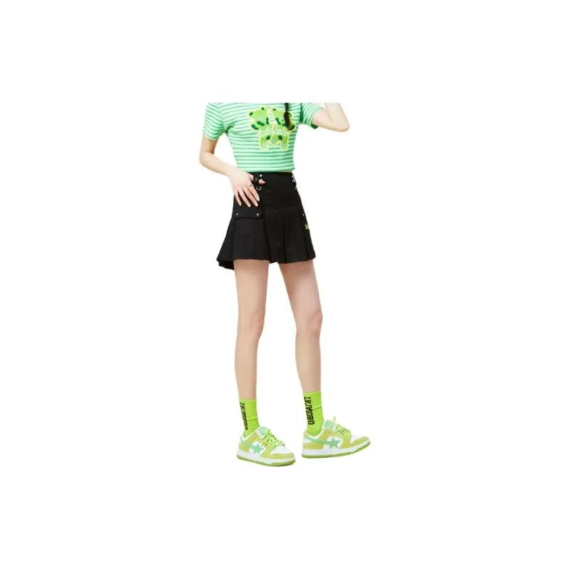 LALABOBO Casual Short Skirts Women's Black-3