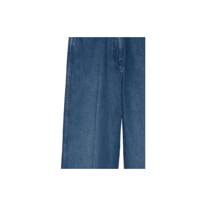 GUCCI Logo Printed Wide Leg Jeans-4