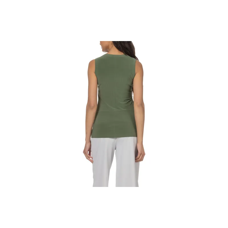 NORMA KAMALI Tank Tops Women's Green-6