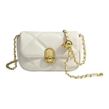 NOMK PU Crossbody Bag Regular Women's White/Black/Silver