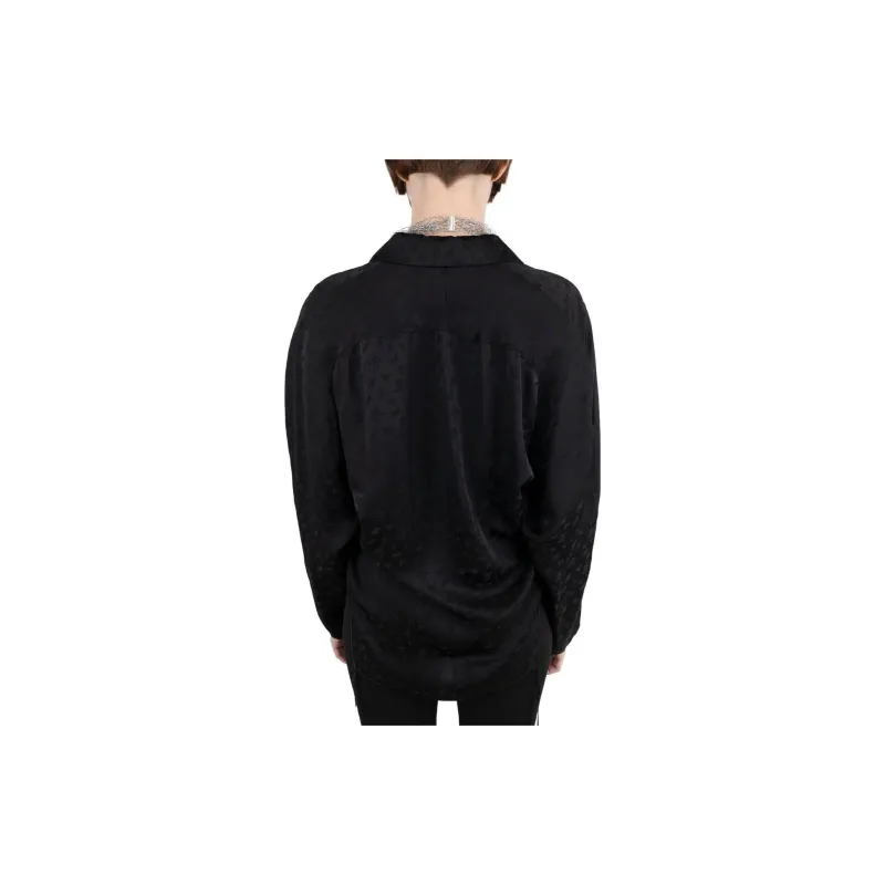 KIKO KOSTADINOV Long-Sleeved V-Neck Drawstring Blouse-2