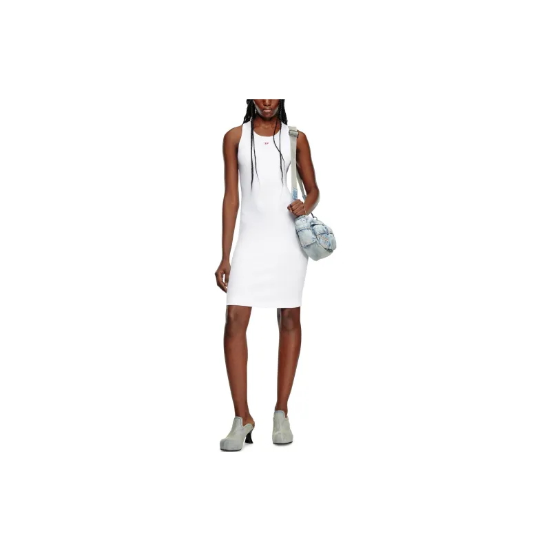DIESEL FW24 Sleeveless Dress Women's White-1