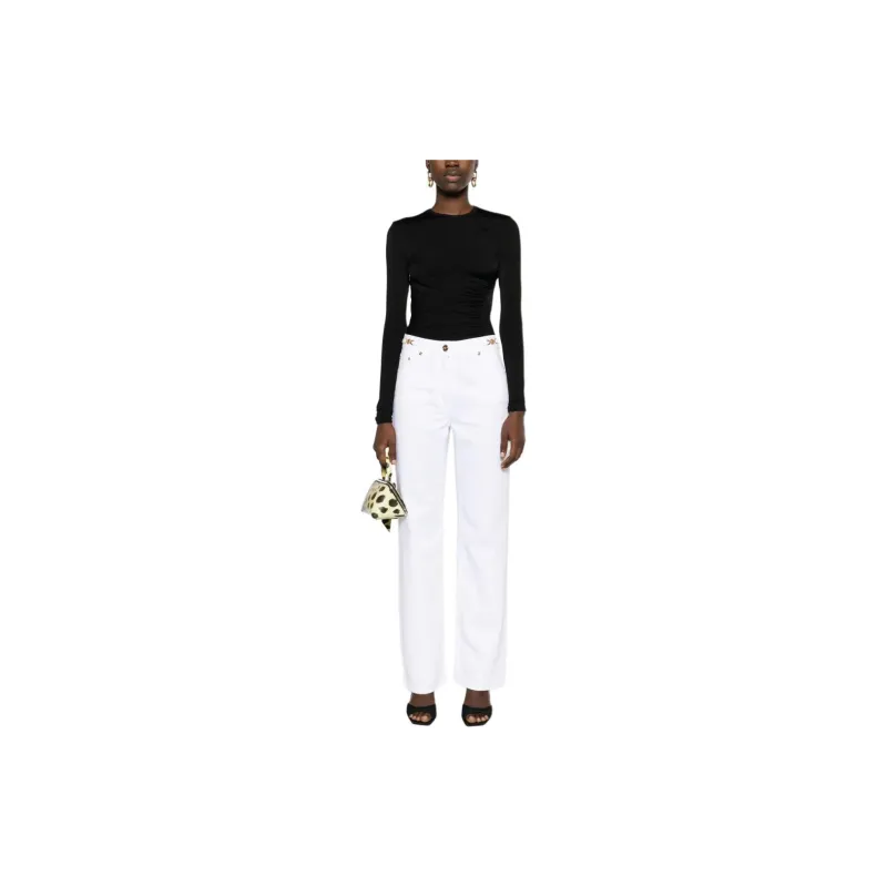 VERSACE SS24 Jeans Women's White-1