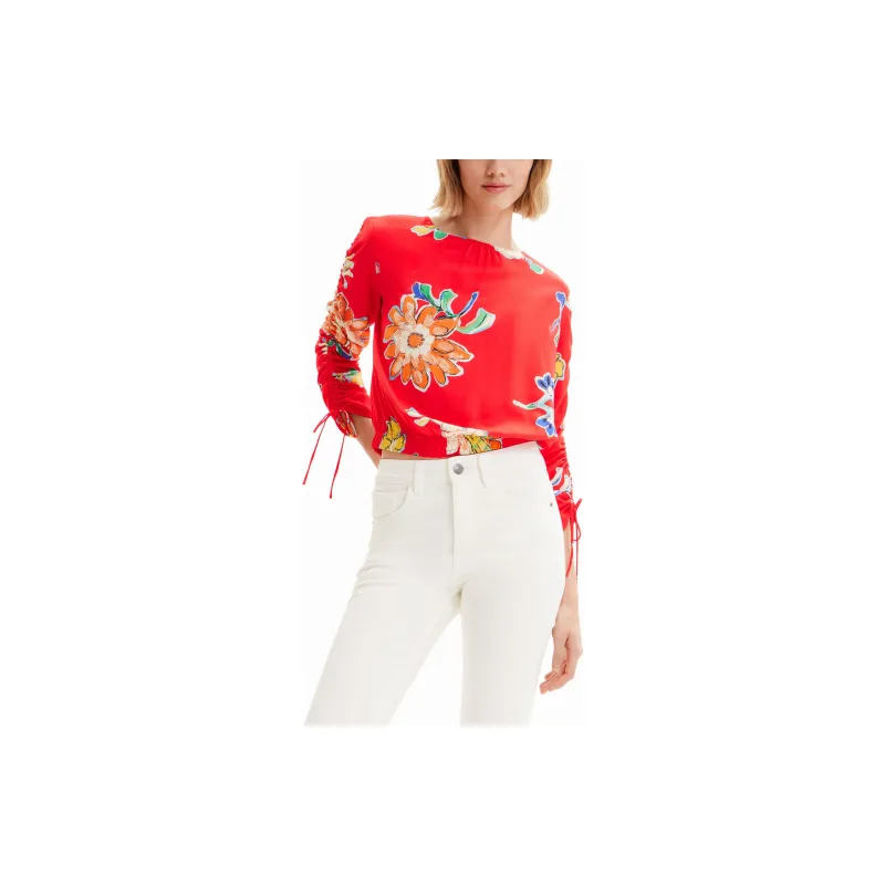 Desigual T Shirts Women's Red-2