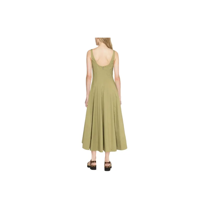 Staud Slip Dresses Women's Khaki-2