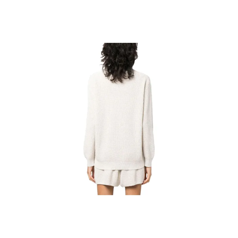 Brunello Cucinelli Chunky Knit Long Sleeved Jumper-2