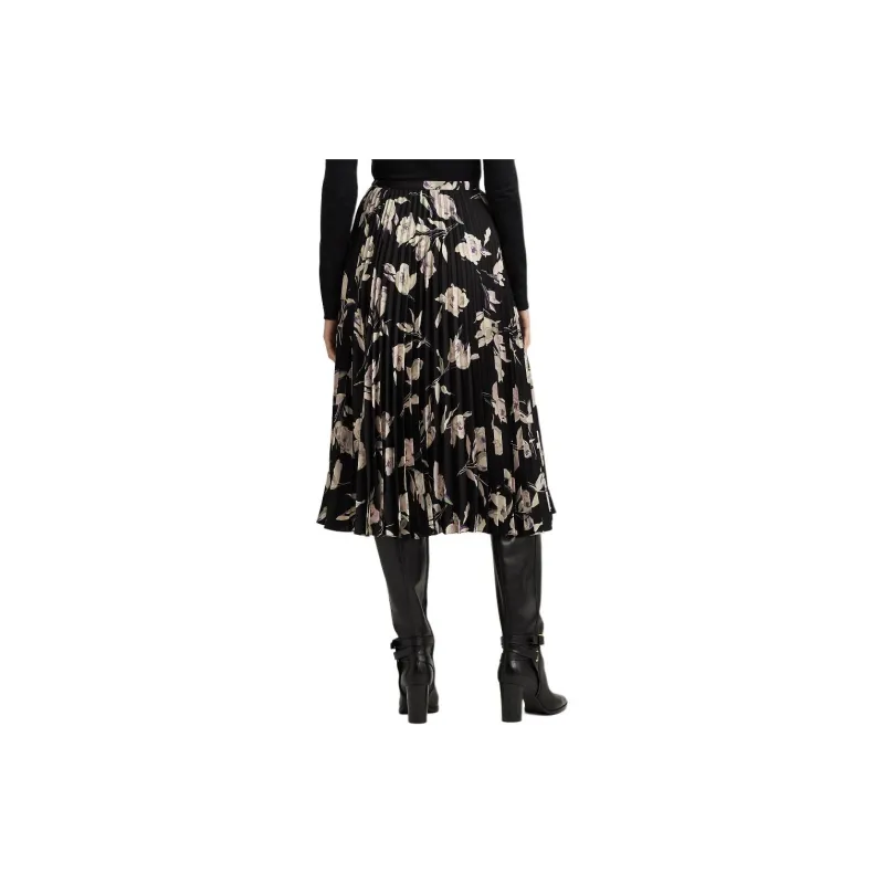 Polo Ralph Lauren SS24 Casual Long Skirt Women's Black-2