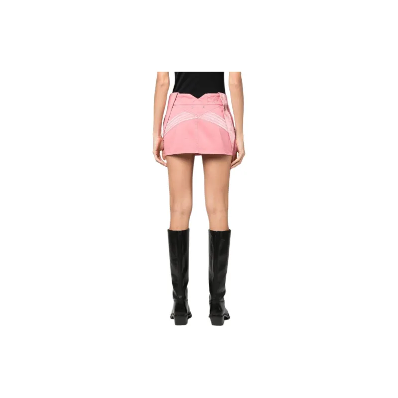 Blumarine Patch pockets Cotton Miniskirt-2